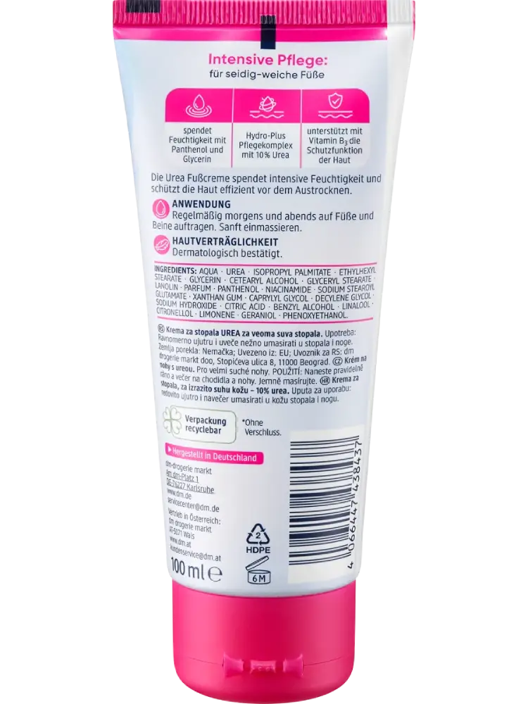 Balea Crème pour les pieds à l’urée, 100 ml - Image 3