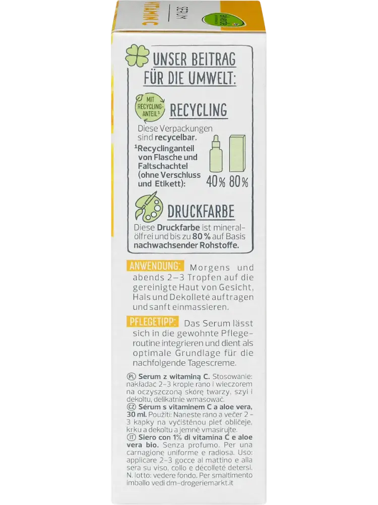 alverde NATURKOSMETIK – Sérum à la vitamine C, 30 ml - Image 3