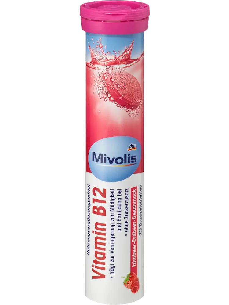 Mivolis Comprimés effervescents de vitamine B12, 20 comprimés, 82 g