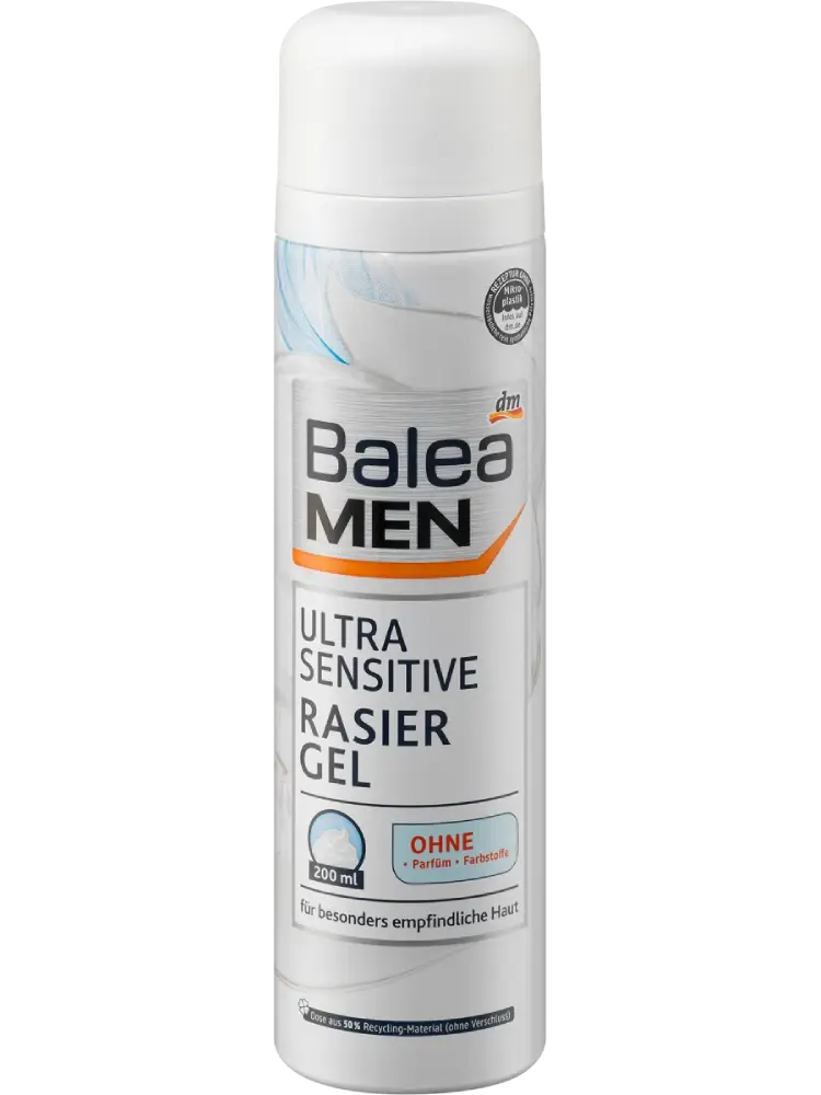 Balea MEN Gel à raser Ultra Sensitive, 200 ml