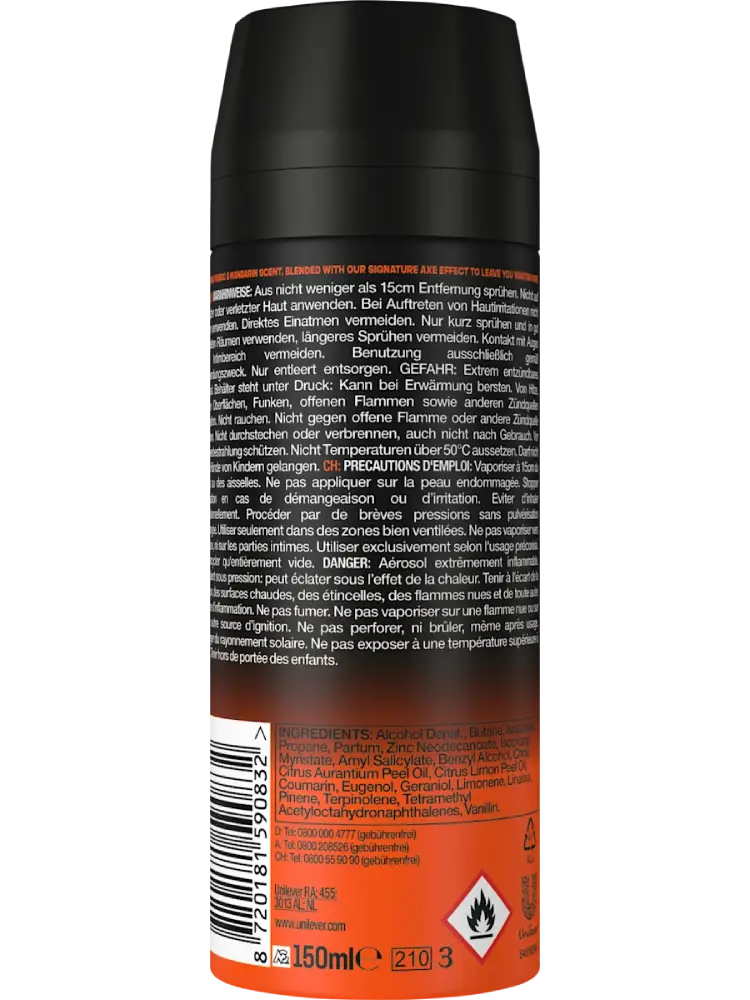 AXE Déodorant en spray Sunset Fresh, 150 ml - Image 2