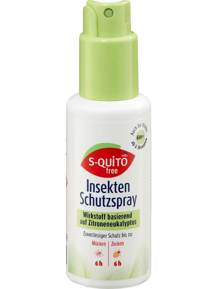 S-QUiTO free Spray anti-insectes à l’eucalyptus citronné, 100 ml