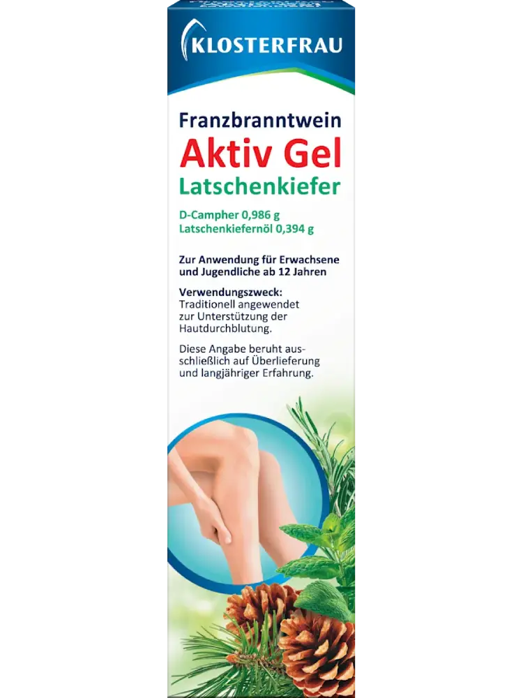 Klosterfrau Mobilind Gel actif au vin de friction Franzbranntwein et pin des Alpes, 150 g - Image 2