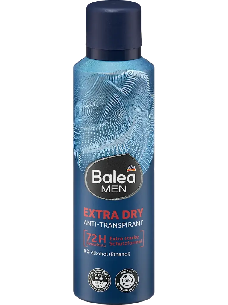 Balea MEN Déodorant anti-transpirant spray Extra Dry, 200 ml