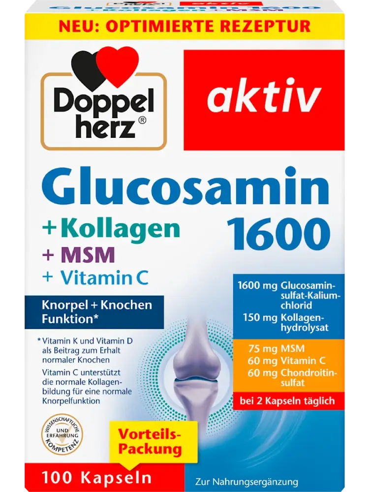 Doppelherz Glucosamine 1600, 100 gélules, 113 g