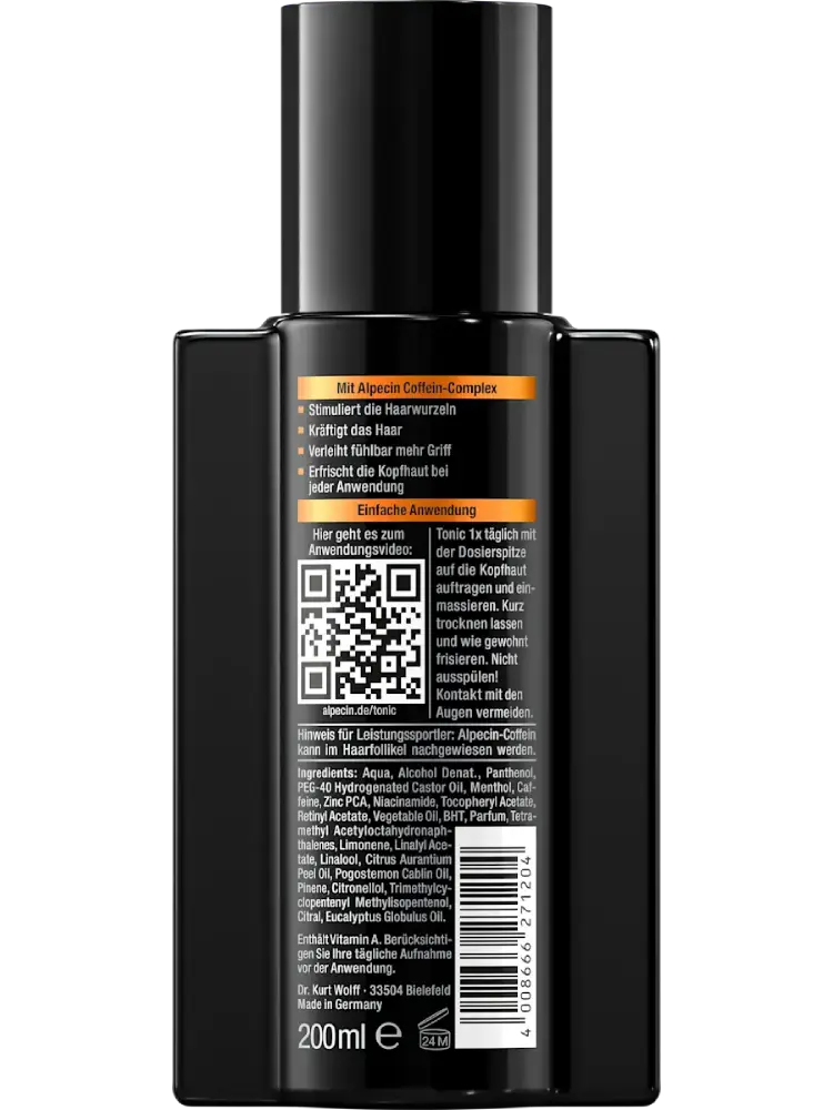 Alpecin Tonique capillaire à la caféine Coffein Hair Booster, 200 ml - Image 2