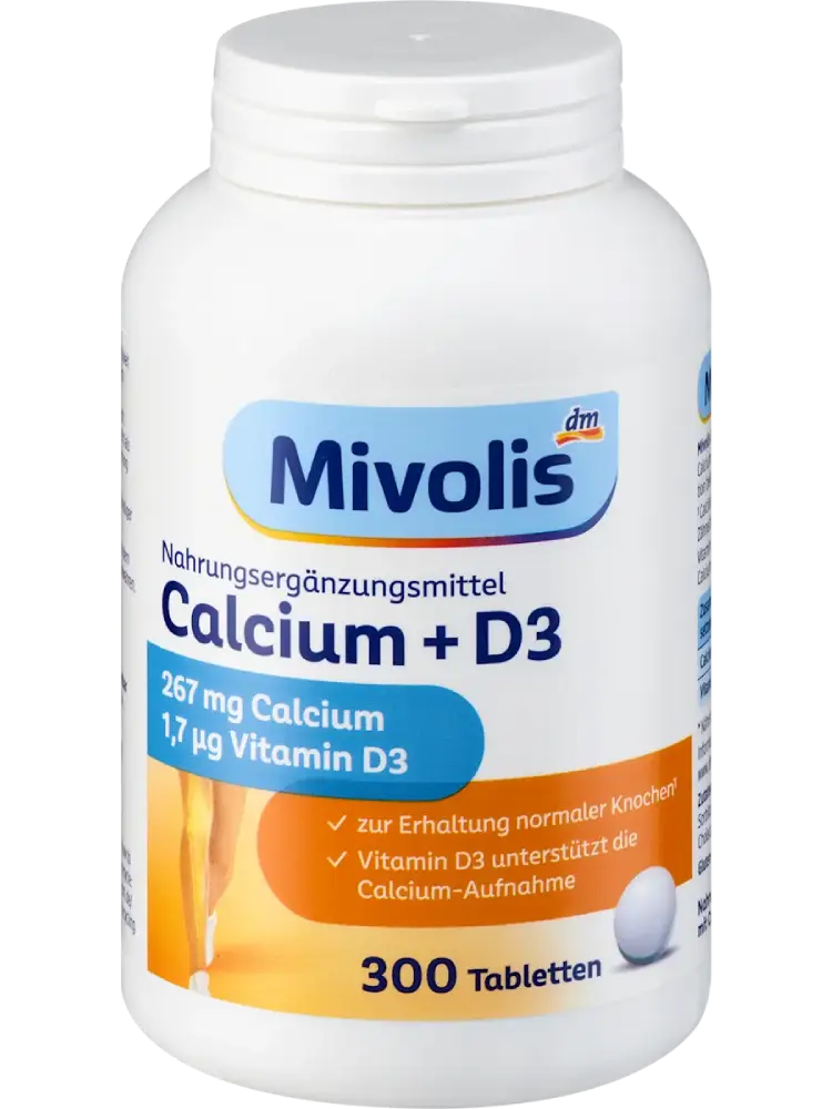 Calcium + D3 Tabletten 300 St Mivolis